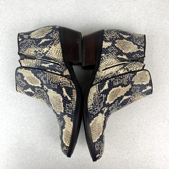 Sam Edelman Petty Snakeskin Booties 7.5 - Picture 4 of 9